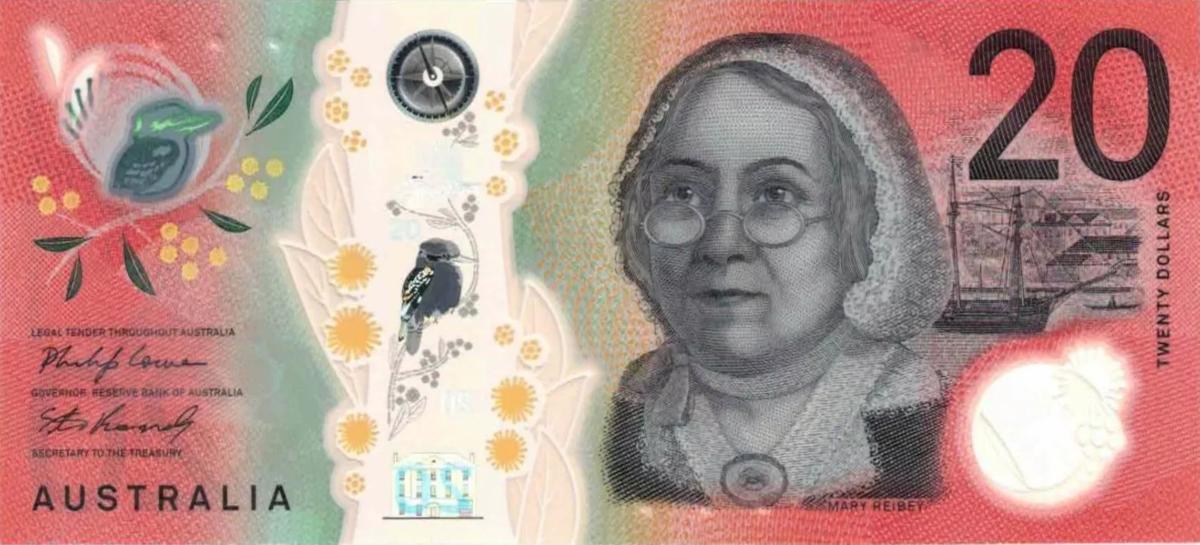 Front of Australia p64b: 20 Dollars from 2020