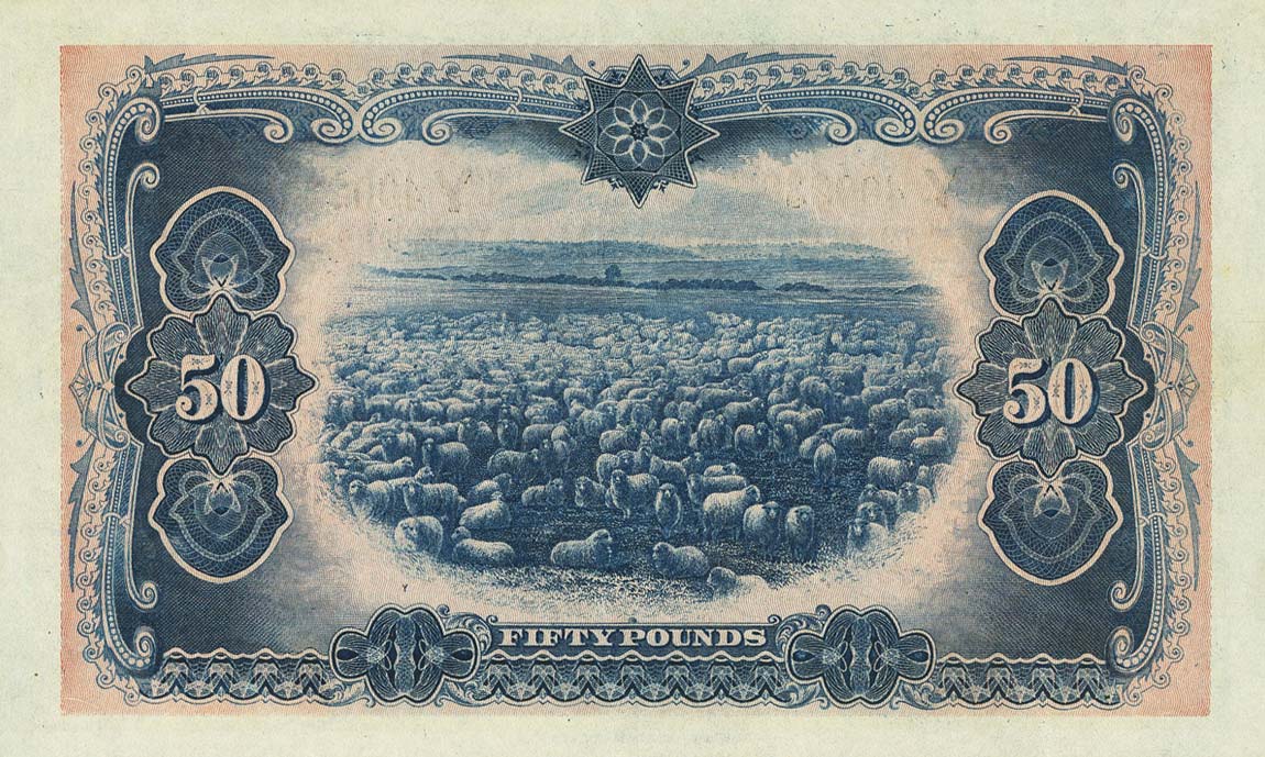 Back of Australia p8d: 50 Pounds from 1918