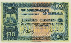 p9c from Australia: 100 Pounds from 1918