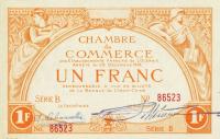 p3 from French Oceania: 1 Franc from 1919