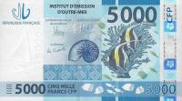 p7 from French Pacific Territories: 5000 Francs from 2014