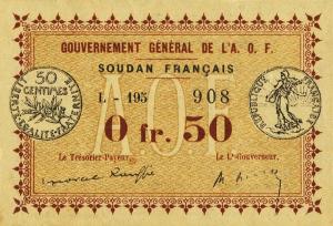 Gallery image for French Sudan pA1b: 0.5 Franc