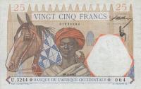 Gallery image for French West Africa p27: 25 Francs