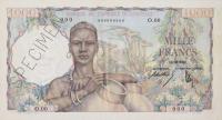 p42s from French West Africa: 1000 Francs from 1948