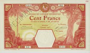 Gallery image for French West Africa p10As: 100 Francs