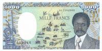 Gallery image for Gabon p9: 1000 Francs from 1985