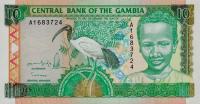 Gallery image for Gambia p17a: 10 Dalasis from 1996