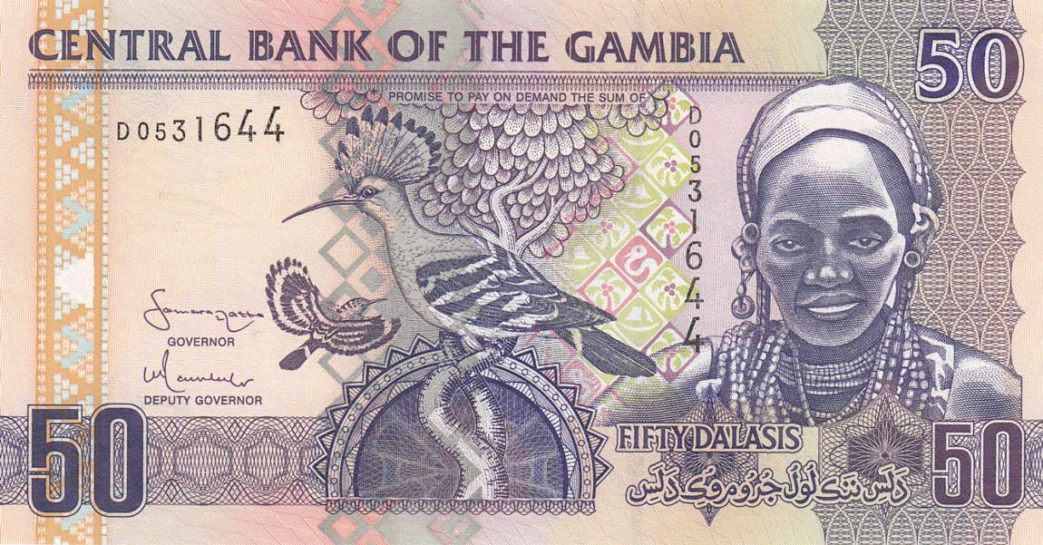 Front of Gambia p28a: 50 Dalasis from 2006