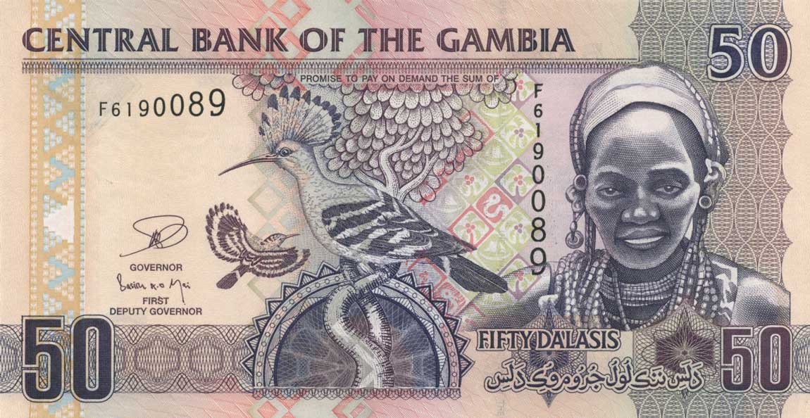 Front of Gambia p28b: 50 Dalasis from 2006