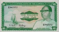 p6b from Gambia: 10 Dalasis from 1972