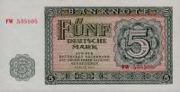 Gallery image for German Democratic Republic p17a: 5 Deutsche Mark