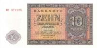 p18a from German Democratic Republic: 10 Deutsche Mark from 1955