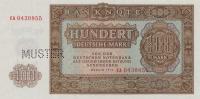 p21s from German Democratic Republic: 100 Deutsche Mark from 1955