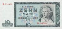 Gallery image for German Democratic Republic p23a: 10 Mark from 1964