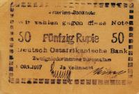 p47a from German East Africa: 50 Rupien from 1917