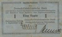 p6 from German East Africa: 1 Rupie from 1915