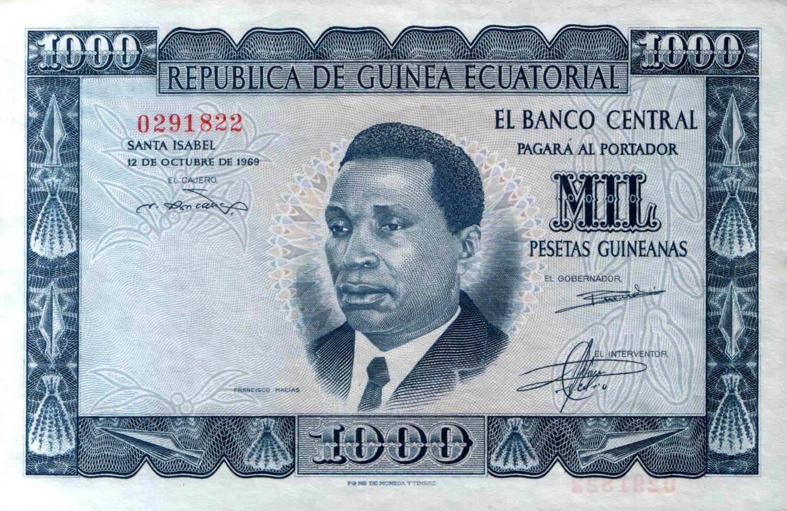 FAVORITES Paper Money From Equatorial Guinea   21549 F 